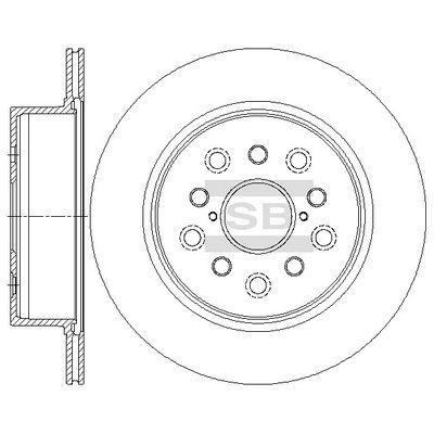 SD4650 Hi-Q Тормозной диск
