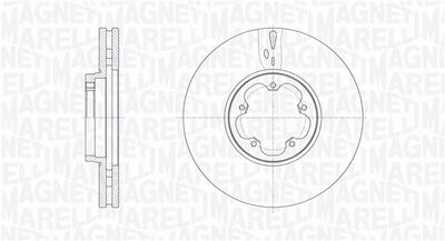 361302040793 MAGNETI MARELLI Тормозной диск