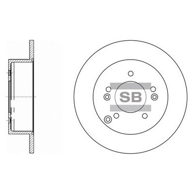 SD2034 Hi-Q Тормозной диск