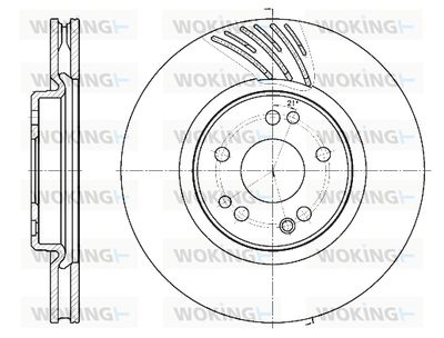 D6115211 WOKING Тормозной диск