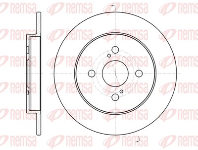 6100400 REMSA Тормозной диск