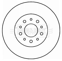 BBD5204 BORG & BECK Тормозной диск