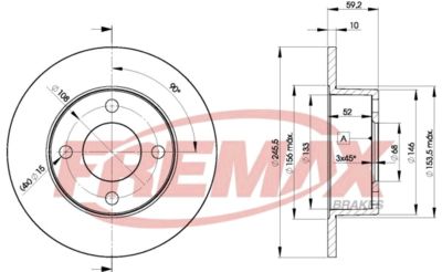 BD4010 FREMAX Тормозной диск