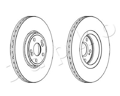 600704 JAPKO Тормозной диск