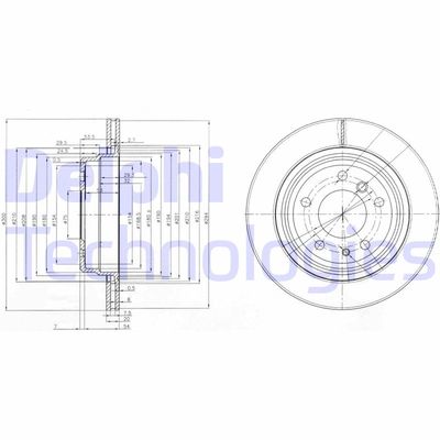 BG3214 DELPHI Тормозной диск