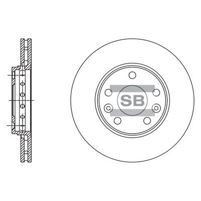 SD3060 Hi-Q Тормозной диск