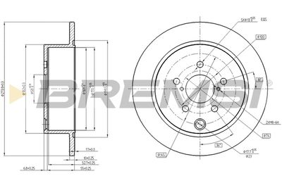 CD8211S BREMSI Тормозной диск