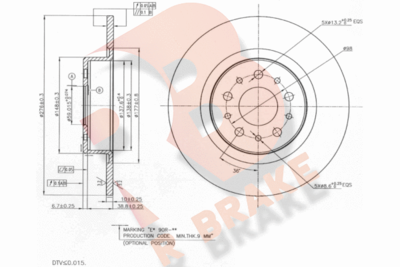 78RBD22702 R BRAKE Тормозной диск