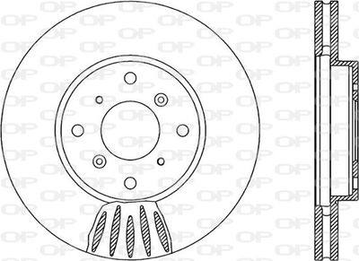 BDR191820 OPEN PARTS Тормозной диск