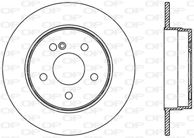 BDR239410 OPEN PARTS Тормозной диск