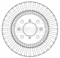 BBD4512 BORG & BECK Тормозной диск