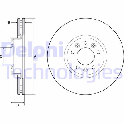 BG4805C DELPHI Тормозной диск