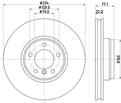 8DD355104241 HELLA Тормозной диск