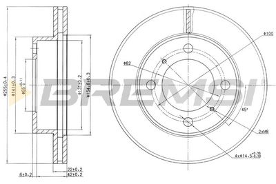 CD6794V BREMSI Тормозной диск