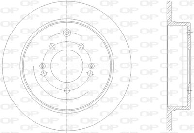 BDR283210 OPEN PARTS Тормозной диск