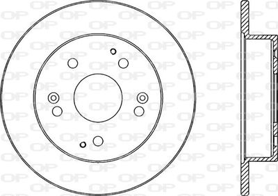 BDA234210 OPEN PARTS Тормозной диск