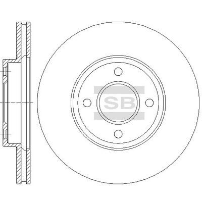 SD4235 Hi-Q Тормозной диск