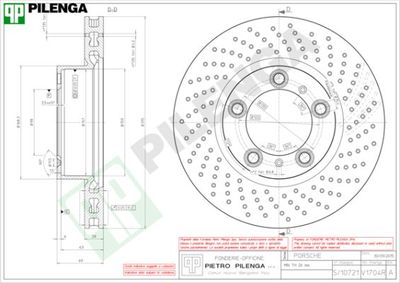 V1704R PILENGA Тормозной диск