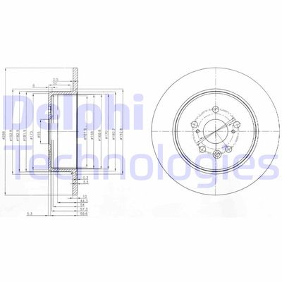 BG3777 DELPHI Тормозной диск