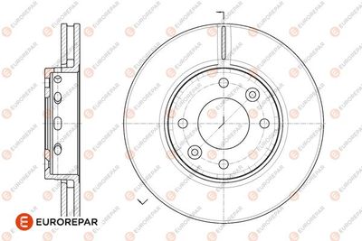 1667860780 EUROREPAR Тормозной диск