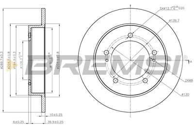 CD8411S BREMSI Тормозной диск