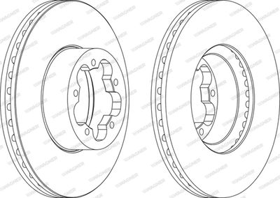 WGR15541 WAGNER Тормозной диск