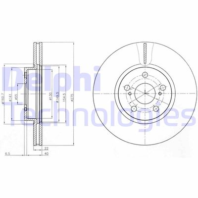 BG4277 DELPHI Тормозной диск