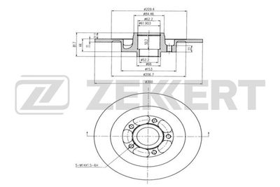 BS5870 ZEKKERT Тормозной диск