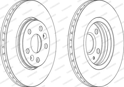 WGR17331 WAGNER Тормозной диск