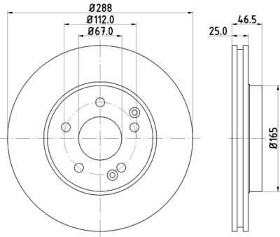 MDC852C MINTEX Тормозной диск