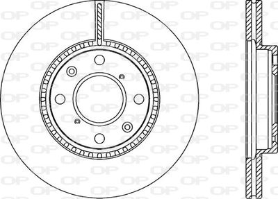 BDA228320 OPEN PARTS Тормозной диск