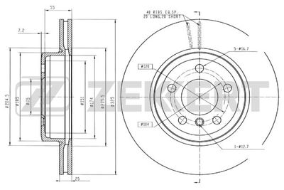 BS5410 ZEKKERT Тормозной диск