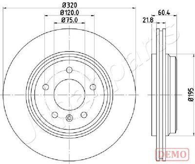 DP0113C JAPANPARTS Тормозной диск