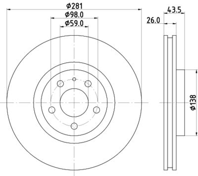 MDC810 MINTEX Тормозной диск