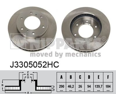 J3305052HC NIPPARTS Тормозной диск