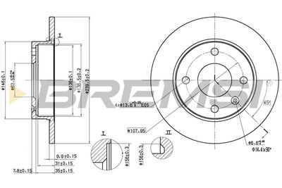 CD6208S BREMSI Тормозной диск