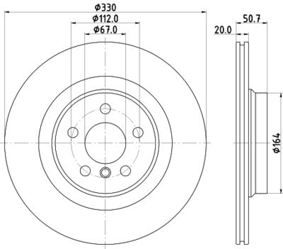 8DD355132301 HELLA Тормозной диск