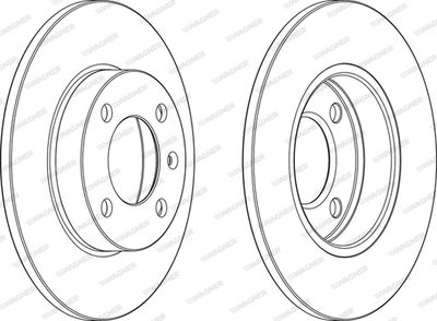 WGR00421 WAGNER Тормозной диск