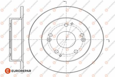 1642775380 EUROREPAR Тормозной диск