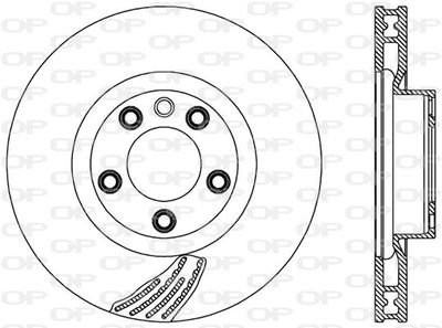 BDR257320 OPEN PARTS Тормозной диск