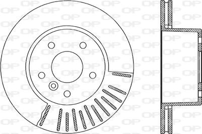 BDR192520 OPEN PARTS Тормозной диск