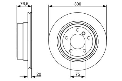 0986479496 BOSCH Тормозной диск