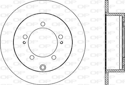 BDR218910 OPEN PARTS Тормозной диск