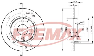 BD7199 FREMAX Тормозной диск