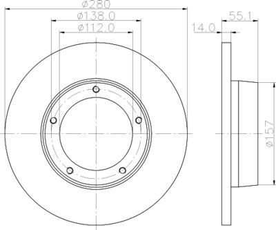 MDC752 MINTEX Тормозной диск