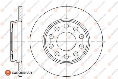 1618866080 EUROREPAR Тормозной диск