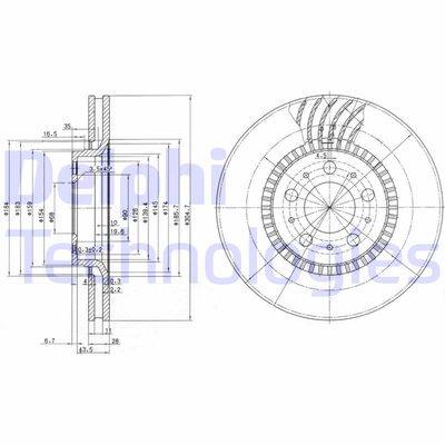 BG9514C DELPHI Тормозной диск