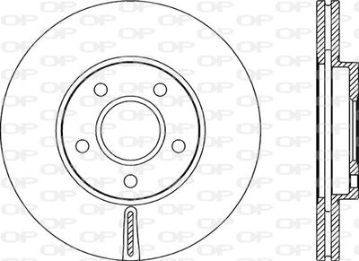 BDA214120 OPEN PARTS Тормозной диск