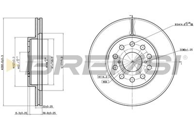 CD6749V BREMSI Тормозной диск