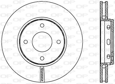 BDA240320 OPEN PARTS Тормозной диск